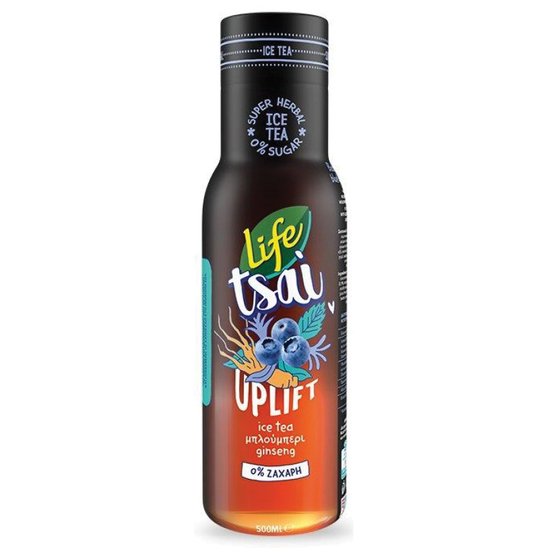 LIFE TSAI Iced Tea Τσάι Blueberry Ginseng Χωρίς ζάχαρη 500ml. photo