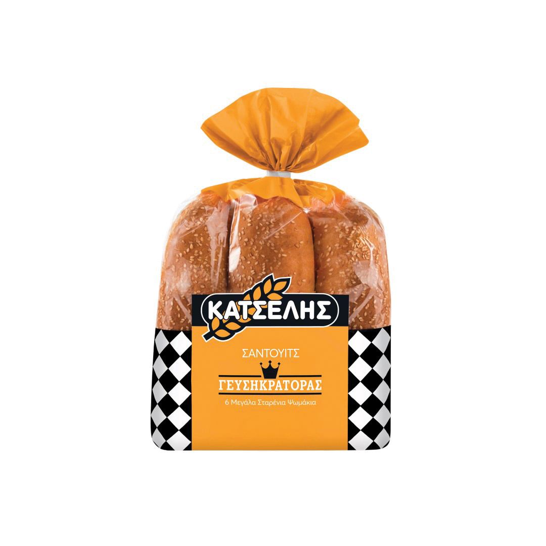 ΚΑΤΣΕΛΗΣ Γευσηκράτορας Ψωμάκια Σταρένια για Σάντουϊτς 546gr. photo